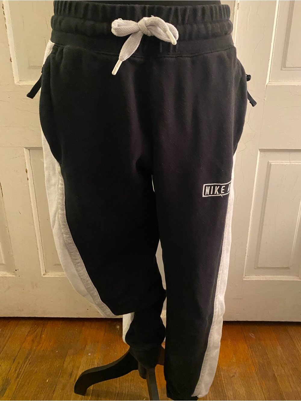 Nike Black and White Joggers